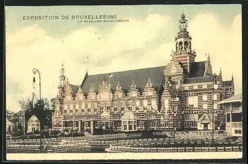 AK Bruxelles, Exposition 1910, Le Pavillon Néerlandais, Ausstellung