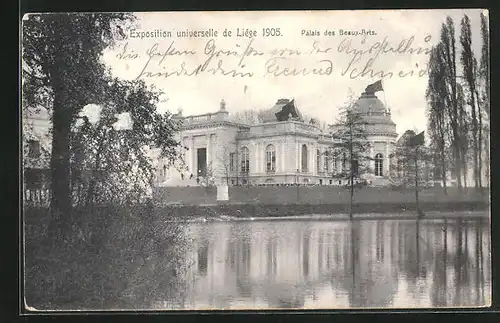 AK Liége, Exposition Universelle 1905, Palais des Beaux-Arts, Ausstellung