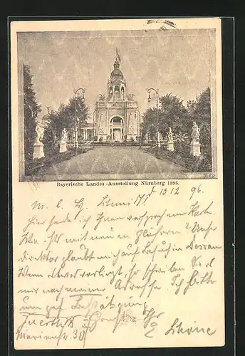 AK Nürnberg, Bayerische Landes-Ausstellung 1896, Ausstellungsgelände