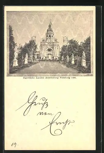 AK Nürnberg, Bayerische Landes-Ausstellung 1896, Ausstellungsgelände