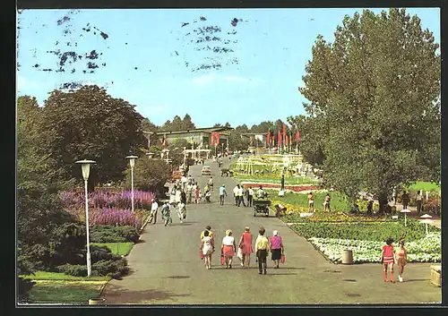 AK Erfurt, Internationale Gartenbau-Ausstellung, Ausstellungsgelände