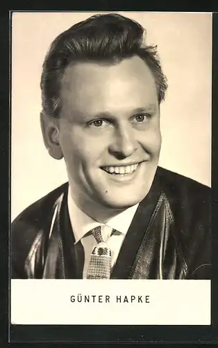 AK Günter Hapke, Sänger im Porträt