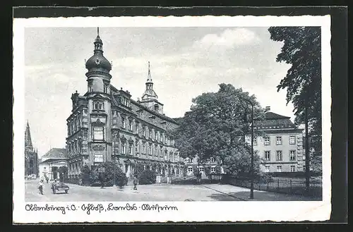 AK Oldenburg i. O., Ortspartie mit Schloss