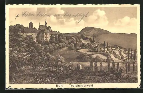 AK Iburg, Ortsansicht aus der Vogelschau