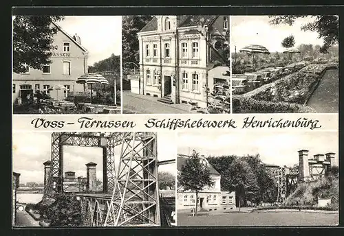 AK Henrichenburg, Schiffshebewerk, Gasthaus Voss-Terrassen