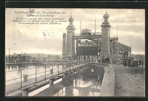 AK Henrichenburg, Schiffshebewerk am Dortmund-Ems-Kanal