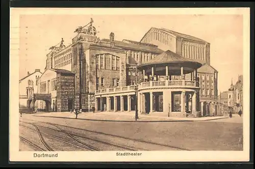 AK Dortmund, Blick zum Stadttheater