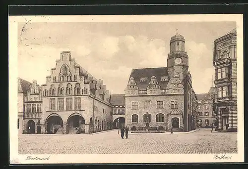 AK Dortmund, Blick zum Rathaus