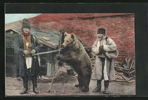 AK Ursari, rumänischer Dresseur mit einem Tanzbären