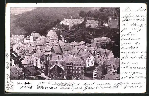 AK Montjoie, Blick auf das Centrum der Stadt