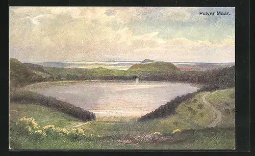 AK Gillenfeld / Eifel, Blick auf das Pulver Maar