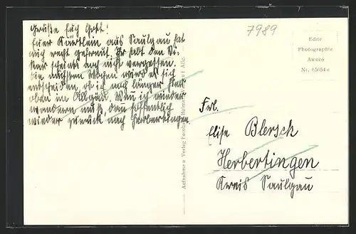 AK Eglofs / Allgäu, Panorama mit Gebirgswand