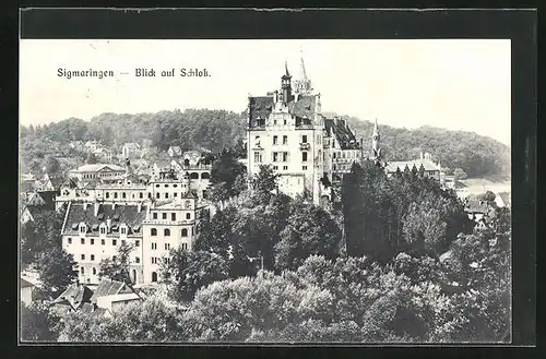 AK Sigmaringen, Blick auf das Schloss