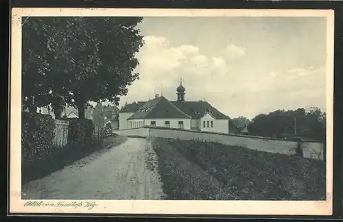 AK Lenzfried / Allgäu, Blick vom Friedhofs-Weg