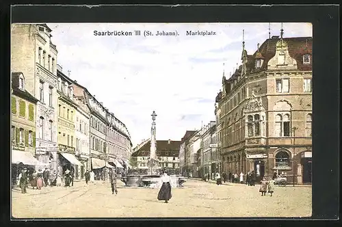 AK Saarbrücken-St. Johann, Marktplatz