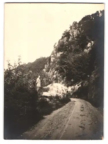 5 Fotografien unbekannter Fotograf, Ansicht Urfttalsperre, Sperrmauer am Obersee, Stausee mit Insel und Zulauf 1926