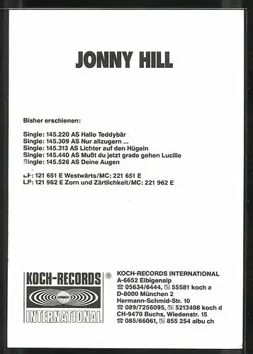 AK Musiker Jonny Hill im Porträt
