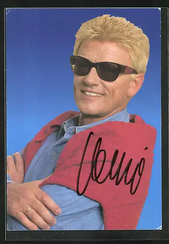 AK Musiker und Sänger Heino im lässigen Jeanshemd