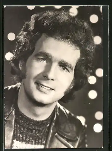 AK Musiker Michael Hansen mit Lederjacke im Porträt