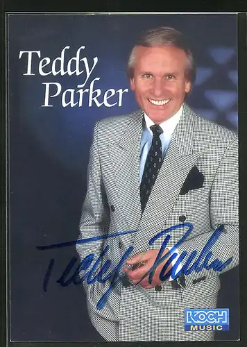 AK Musiker Teddy Parker im eleganten Anzug