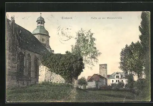 AK Einbeck, Partie an der Münsterkirche