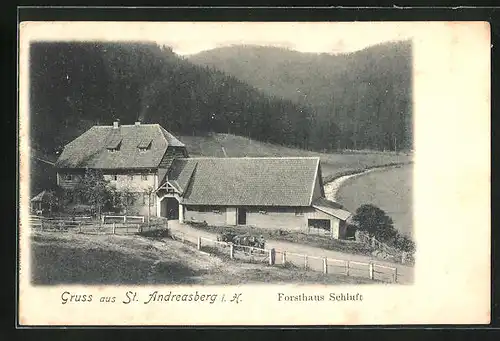 AK St. Andreasberg i. H., Forsthaus Schluft