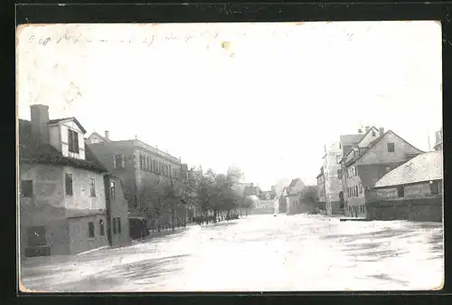 AK Nürnberg, Hochwasser-Katastrophe 5. Februar 1909, Insel Schütt