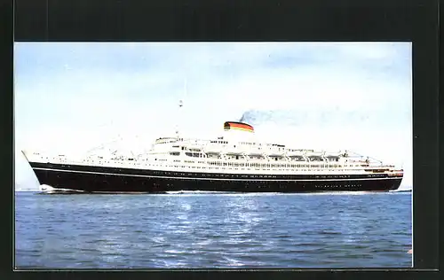 AK Passagierschiff Cristoforo Colombo in ruhiger See