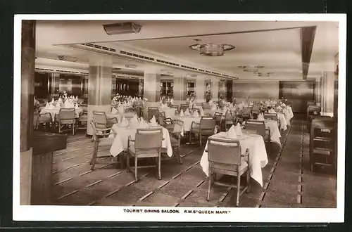 AK Passagierschiff R. M. S. Queen Mary, Tourist Dining Saloon