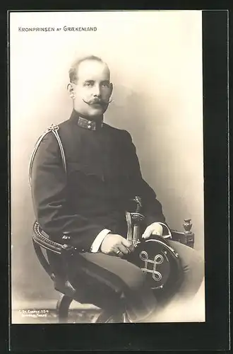 AK Kronprinz Konstantin von Griechenland in Uniform