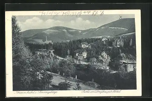 AK Krummhübel, Partie an Dreihaupts Hotel