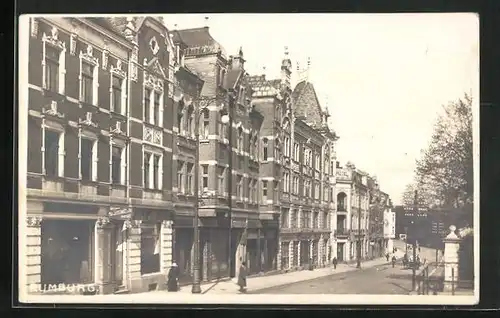 AK Rumburg / Rumburk, Teilansicht mit Strassenblick