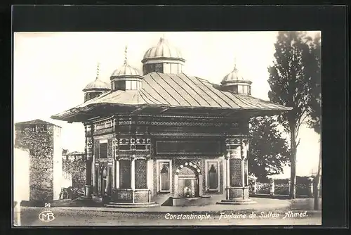 AK Constantinople, Fontaine de Sultan Ahmed