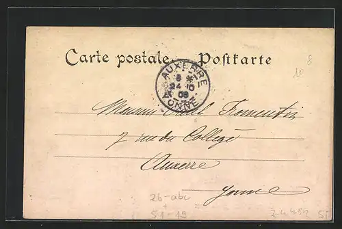 Künstler-AK sign. P. Kauffmann: Usages & Costumes d'Alsace, Anwohner in elsass-lothringischer Tracht