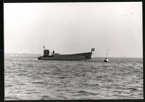 Fotografie Kriegsschiff Landungsboot Kennung LCM 603 der Bundesmarine