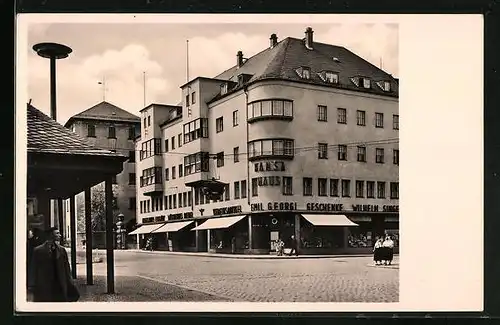 AK Aue /Erzgeb., Hansahaus, Wettinerstrasse 2