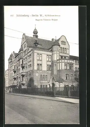 AK Berlin-Schöneberg, Kyffhäuserstrasse, Auguste Viktoria Krippe