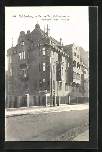 AK Berlin-Schöneberg, Kyffhäuserstrasse, Pestalozzi-Fröbel-Haus