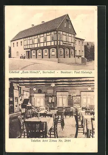 AK Bertsdorf, Gasthof Zum Hirsch