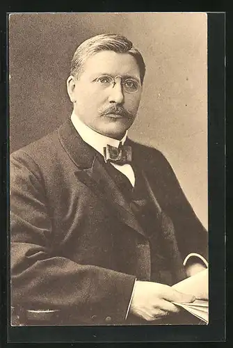 AK Portrait von Albert Südekum, Arbeiterbewegung