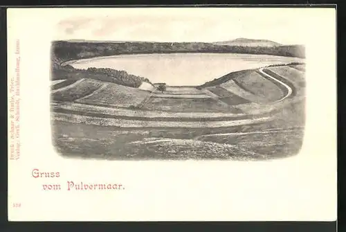AK Gillenfeld, Ansicht des Pulvermaars