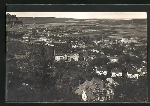 AK Pössneck, Totalansicht von der Altenburg