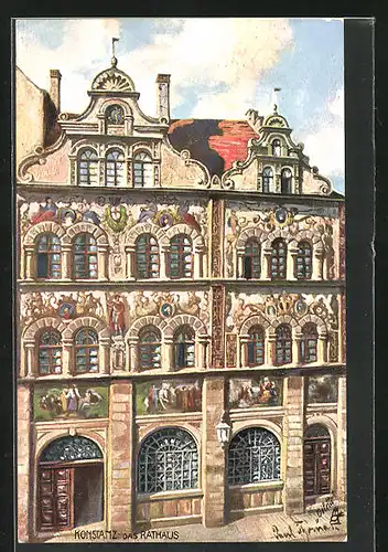 Künstler-AK Konstanz, Das Rathaus