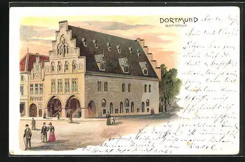 Lithographie Dortmund, Rathaus
