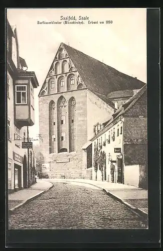 AK Saalfeld, Barfüsserkloster, Erbaut um 1250