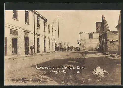 AK Kolki, Überreste einer Strasse