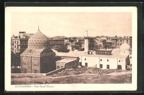 AK Alexandria, Teilansicht der Stadt mit religiösen Bauten