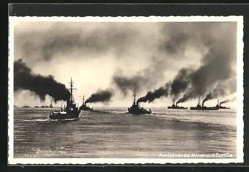 AK Ausfahrenden Minensuchflottille, Kriegsmarine