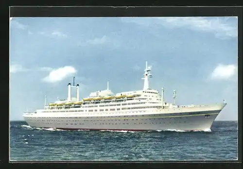 AK Passagierschiff S. S. Rotterdam auf hoher See