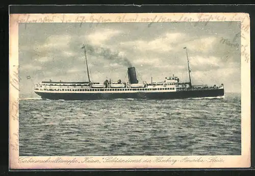 AK Passagierschiff Kaiser auf hoher See